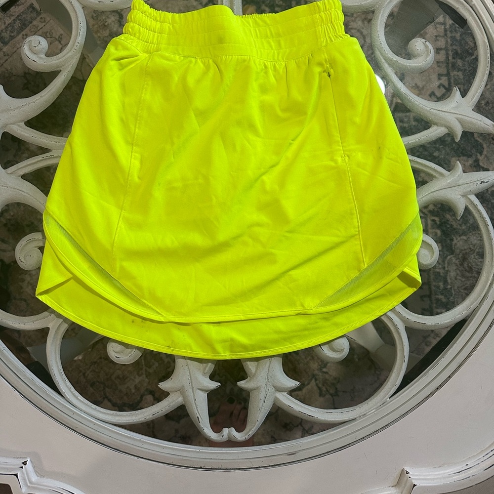 Lululemon Bright Yellow Athletic Skirt